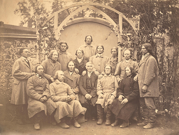 1875 photograph celebrating an Estonian churchman's 50 year jubilee
