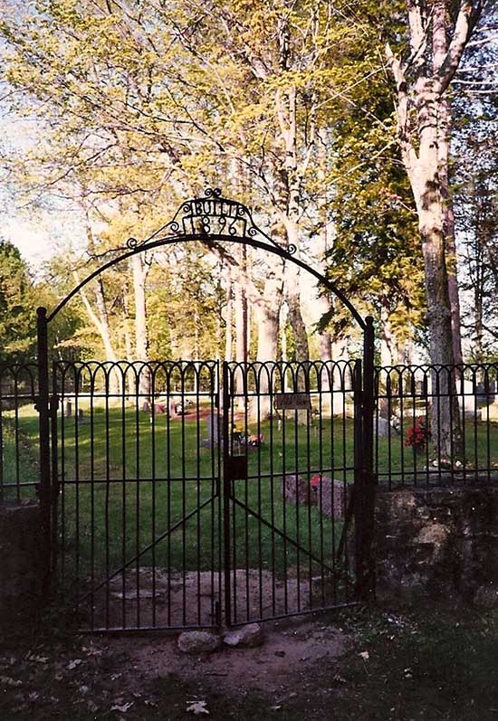 Gateway to the Pequaming Cemetery