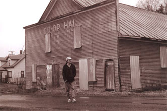 Photos of author Gerry Mantel strolling past a familiar U.P. sight during the last century, a Finnish Workers' Hall; celebrating a traditional holiday in Escanaba, MI; trying the stage of the historic Calument Theatre; exploring the site commemorating 1913's Italian Hall Disaster; and stopping on the road outside the Pequaming Cemetery--interspersed with winter scenes of Michigan's Upper Peninsula.