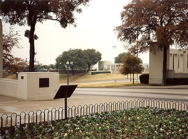 View of section of street near where JFK was assassinated