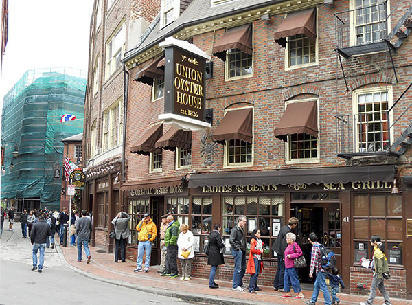 lining up for Boston's Union Oyster House