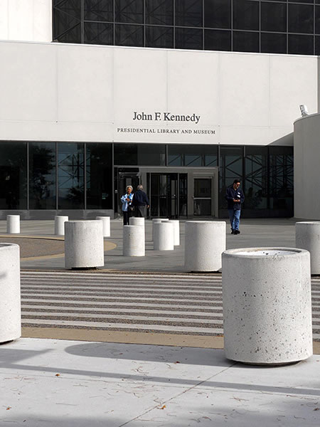 entrance to the JFK Library and Museum