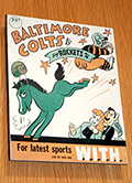 Vintage Baltimore Colts Program