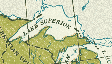 Upper Great Lakes map detail